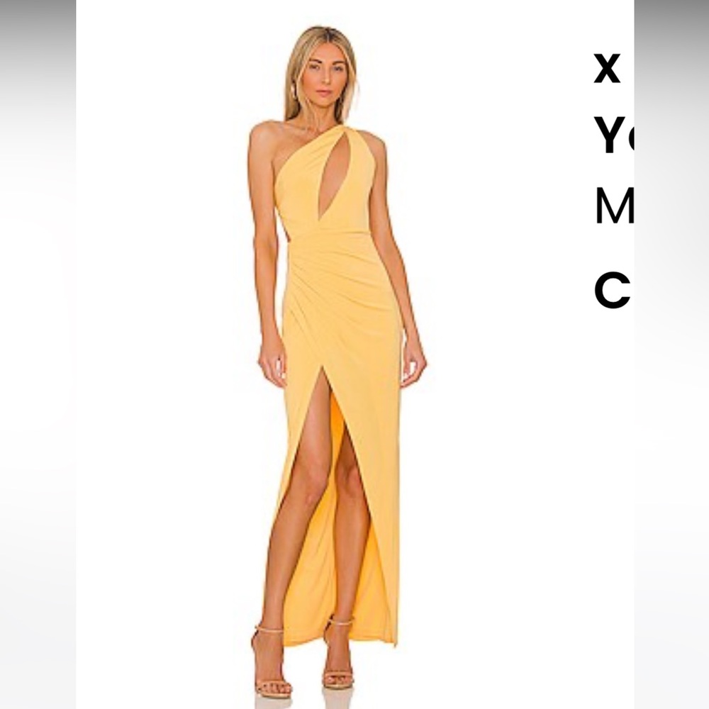 XS Michael Costello x REVOLVE Parker maxi dress in yellow